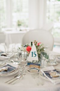 Nautical wedding ideas - necessary elements to comply with the theme - Nautical wedding. Table with number